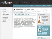 Tablet Screenshot of evidenze.com